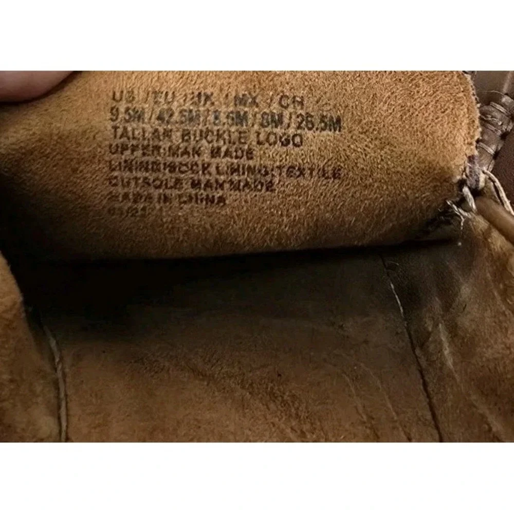 Kenneth‎ Cole Reaction Men's 9.5 Brown Tallan Buckle Driving Loafers Mocs EUC